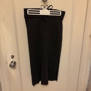 LOFT Midi Charcoal Pencil Skirt